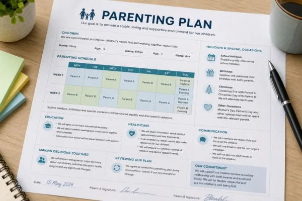 Understand parenting plans Taunton